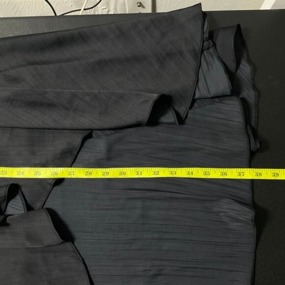 Maeve Anthropologie Black Ruffle Wrap Maxi Skirt MP Midi Party Career‎ - Picture 10 of 11